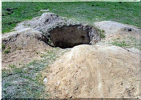 Four metaphors in acceptance and commitment therapy: Holes in the ground