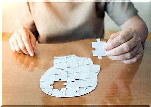 A person who completes a puzzle that is not part of the mini-mental test.