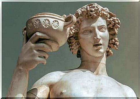 The myth of Dionysus, the god of wine and pleasure